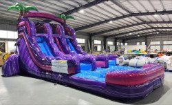 17 Purple Palace Center Climb Dual Lane Water Slide