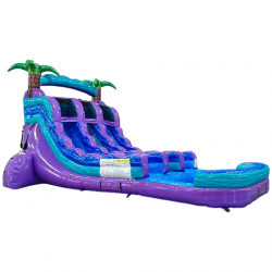 17 Purple Plunge Center Climb Dual Lane Water Slide