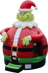 Grinch Santa Bounce House